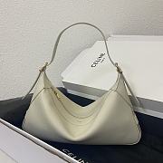 CELINE | Medium Romy In Supple Calfskin White - 197443 - 34 x 16 x 5cm - 1