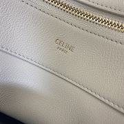 CELINE | Medium Romy In Supple Calfskin White - 197443 - 34 x 16 x 5cm - 3