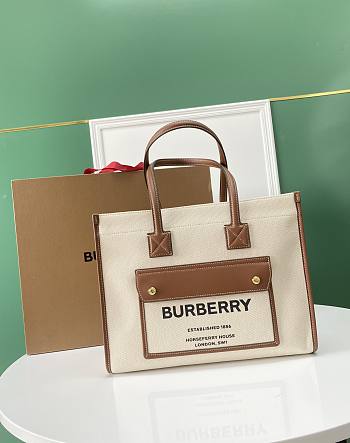 BURBERRY | Small Two-tone Canvas - 80441381 - 33 x 12.5 x 26cm