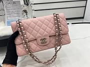 CHANEL | Classic Flap Chain Bag Pink Silver - A01112- 25cm - 5