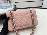 CHANEL | Classic Flap Chain Bag Pink Silver - A01112- 25cm - 6