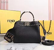 FENDI | PEEKABOO ICONIC MINI black bag - 8BN244 - 23 x 11 x 18cm - 1