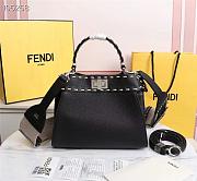 FENDI | PEEKABOO ICONIC MINI black bag - 8BN244 - 23 x 11 x 18cm - 5