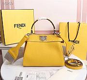 FENDI | PEEKABOO ICONIC MINI yellow bag - 8BN244 - 23 x 11 x 18cm - 6