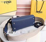 FENDI | PEEKABOO ICONIC MINI blue bag - 8BN244 - 23 x 11 x 18cm - 4