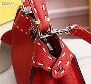 FENDI | PEEKABOO ICONIC MINI Red bag - 8BN244 - 23 x 11 x 18cm - 6