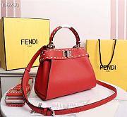FENDI | PEEKABOO ICONIC MINI Red bag - 8BN244 - 23 x 11 x 18cm - 5