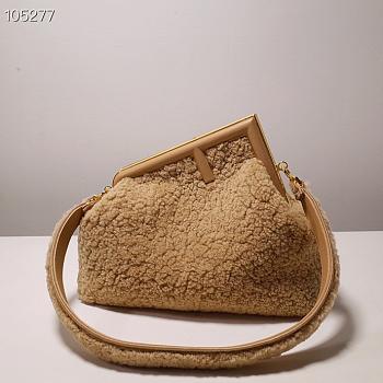 FENDI | First Medium Beige bag - 8BP127 - 32.5 x 15 x 23.5cm