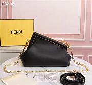 FENDI | FIRST SMALL Black leather bag - 8BP129 - 26 x 9.5 x 18cm - 2