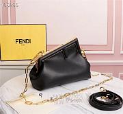 FENDI | FIRST SMALL Black leather bag - 8BP129 - 26 x 9.5 x 18cm - 5