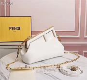 FENDI | FIRST SMALL White leather bag - 8BP129 - 26 x 9.5 x 18cm - 3