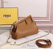 FENDI | FIRST SMALL Brown leather bag - 8BP129 - 26 x 9.5 x 18cm - 5