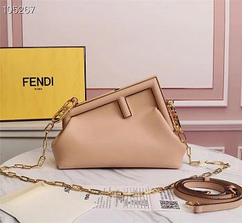 FENDI | FIRST SMALL Pink leather bag - 8BP129 - 26 x 9.5 x 18cm