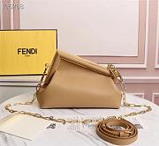 FENDI | FIRST SMALL Beige leather bag - 8BP129 - 26 x 9.5 x 18cm - 4