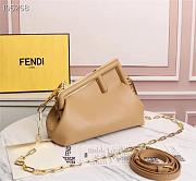 FENDI | FIRST SMALL Beige leather bag - 8BP129 - 26 x 9.5 x 18cm - 3