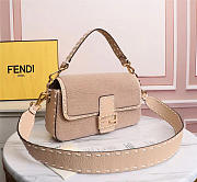 FENDI | BAGUETTE Pink sheepskin bag - 8BR600 - 27×6×15cm - 4