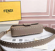 FENDI | BAGUETTE Gray grain bag - 8BR600 - 28x6x13cm - 5
