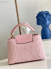 Louis Vuitton | Capucines BB handbag Taurillon pink cow leather - 27 x 18 x 9 cm - 2