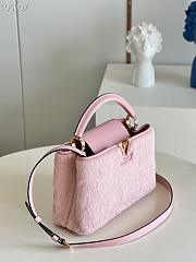 Louis Vuitton | Capucines BB handbag Taurillon pink cow leather - 27 x 18 x 9 cm - 3