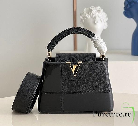 Louis Vuitton | Capucines Mini Black handbag - M59268 - 21 x 14 x 8 cm - 1