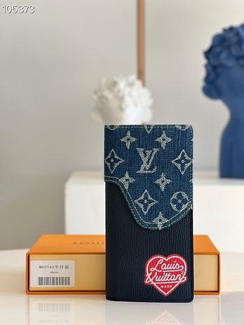 Louis Vuitton | Nigo Brazza Wallet Blue - 20×10cm