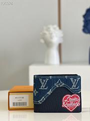 Louis Vuitton | SLENDER WALLET Blue - M81020 - 11 x 8.5 x 2 cm - 1
