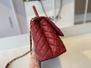 CHANEL | Red Grained Calfskin Coco Handle Bag - A92991 - 28 cm - 6