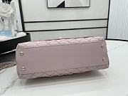 CHANEL | Light Pink Grained Calfskin Coco Handle Bag - A92991 - 28 cm - 6
