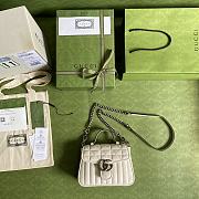 GUCCI | GG Marmont mini white top handle bag - 583571 - 21 x 15.5 x 8cm - 2