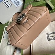 GUCCI | GG Marmont mini rose beige top handle bag - 583571 - 21 x 15.5 x 8cm - 2