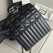 GUCCI | GG Marmont matelassé mini black bag - ‎474575 - 20 x 13 x 6 cm - 5