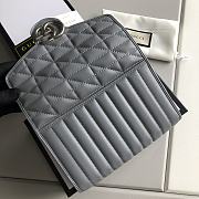 GUCCI | GG Marmont matelassé mini Grey bag - ‎474575 - 20 x 13 x 6 cm - 4
