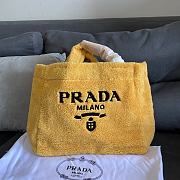 PRADA | Terry tote bag Yellow/Black - 1BG130 - 40×34×16cm - 1