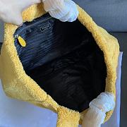 PRADA | Terry tote bag Yellow/Black - 1BG130 - 40×34×16cm - 6