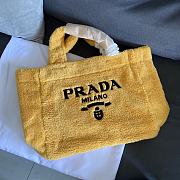 PRADA | Terry tote bag Yellow/Black - 1BG130 - 40×34×16cm - 3
