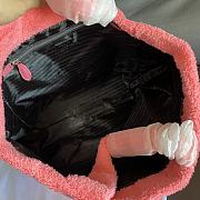 PRADA | Terry tote bag Pink/Black - 1BG130 - 40×34×16cm - 3
