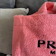 PRADA | Terry tote bag Pink/Black - 1BG130 - 40×34×16cm - 5