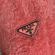 PRADA | Terry tote bag Pink/Black - 1BG130 - 40×34×16cm - 4