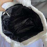 PRADA | Terry tote bag White/Black - 1BG130 - 40×34×16cm - 4
