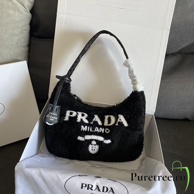PRADA | Re-Edition 2000 terry mini black-bag - 1NE515 - 22×17×6cm - 1