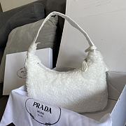 PRADA | Re-Edition 2000 terry mini White-bag - 1NE515 - 22×17×6cm - 3