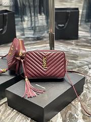 YSL | Lou Camera ROUGE OPYUM Bag In Quilted Leather - 612544 - 23 x 16 x 6 cm - 1