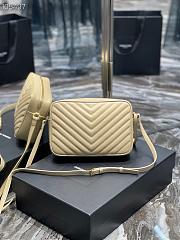 YSL | Lou Camera Cream Bag In Quilted Leather - 612544 - 23 x 16 x 6 cm - 2