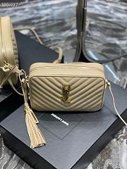 YSL | Lou Camera Cream Bag In Quilted Leather - 612544 - 23 x 16 x 6 cm - 6