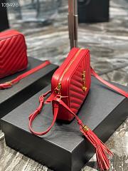 YSL | Lou Camera Red Bag In Quilted Leather - 612544 - 23 x 16 x 6 cm - 4