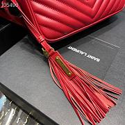 YSL | Lou Camera Red Bag In Quilted Leather - 612544 - 23 x 16 x 6 cm - 6