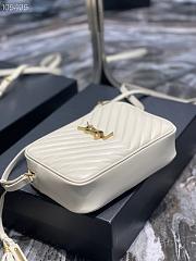 YSL | Lou Camera White Bag In Quilted Leather - 612544 - 23 x 16 x 6 cm - 3