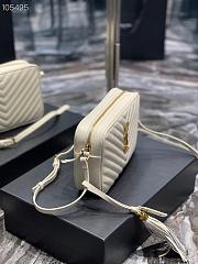 YSL | Lou Camera White Bag In Quilted Leather - 612544 - 23 x 16 x 6 cm - 4