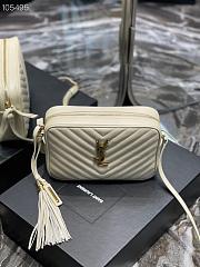 YSL | Lou Camera White Bag In Quilted Leather - 612544 - 23 x 16 x 6 cm - 5