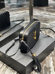 YSL | Lou Camera Black Bag In Quilted Leather Gold - 612544 - 23 x 16 x 6 cm - 2